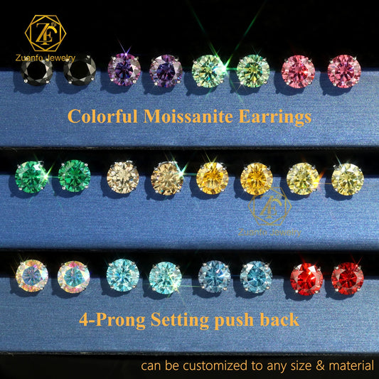 Moissanite Stud Earrings