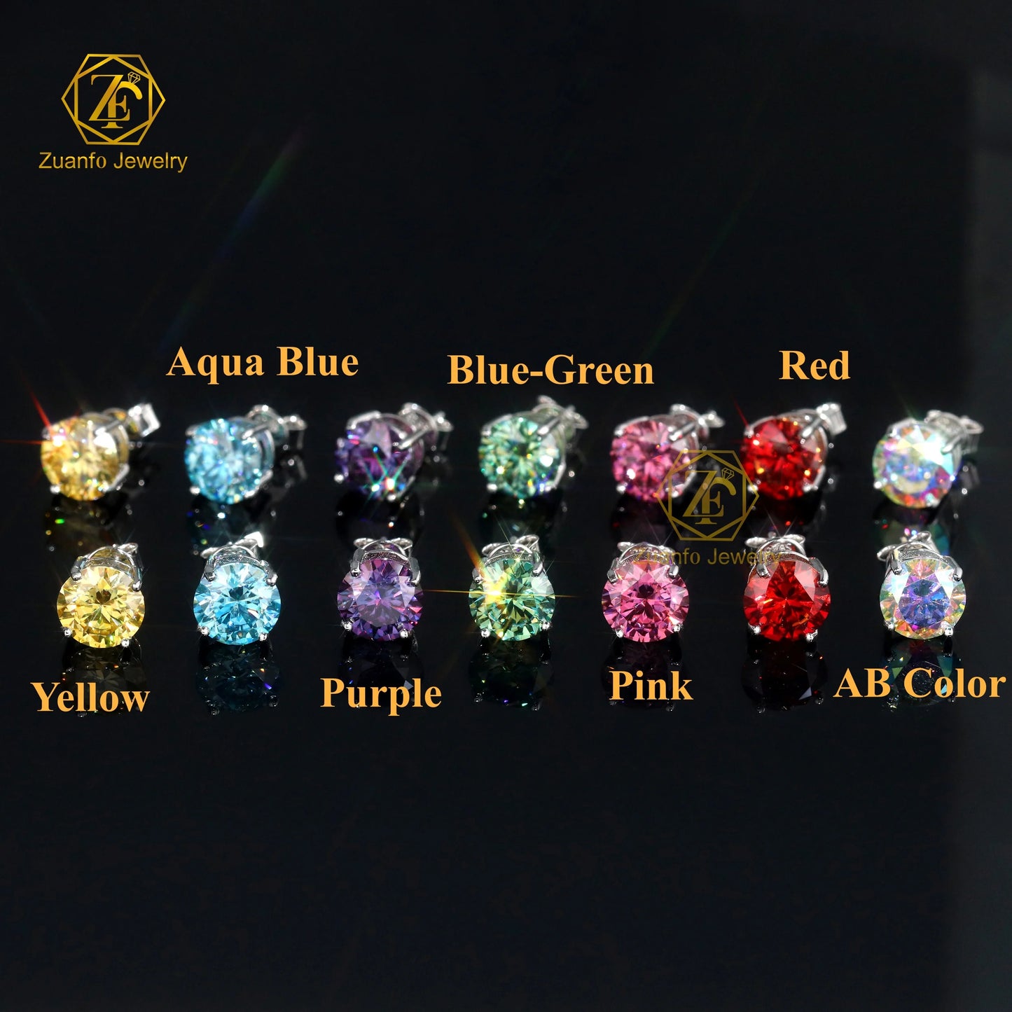 Moissanite Stud Earrings