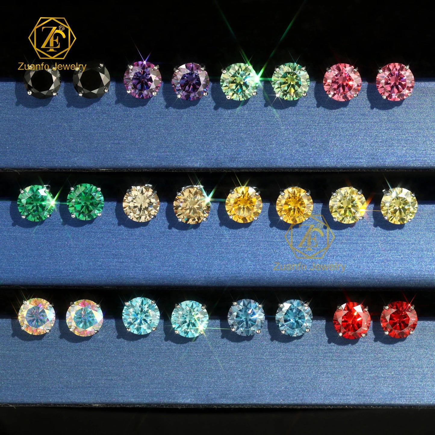 Moissanite Stud Earrings
