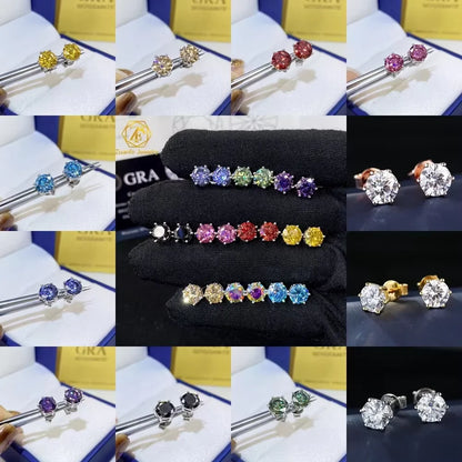Moissanite Stud Earrings